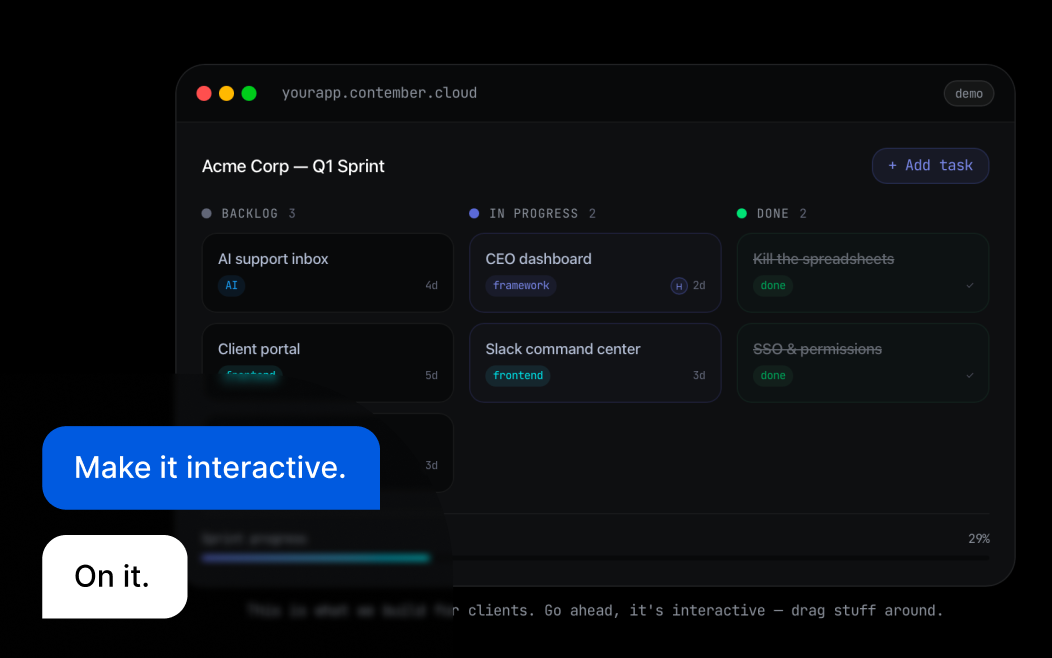 Just describe what you want. In plain English.