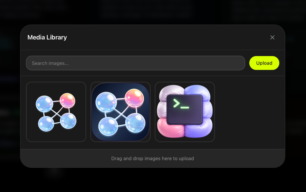Swap any photo. Upload or pick from library.