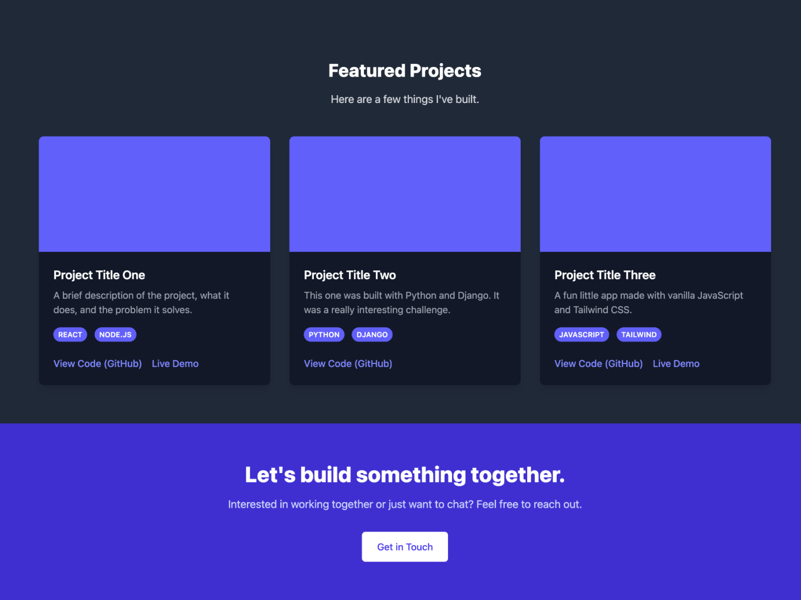 Coder Bio template preview 3