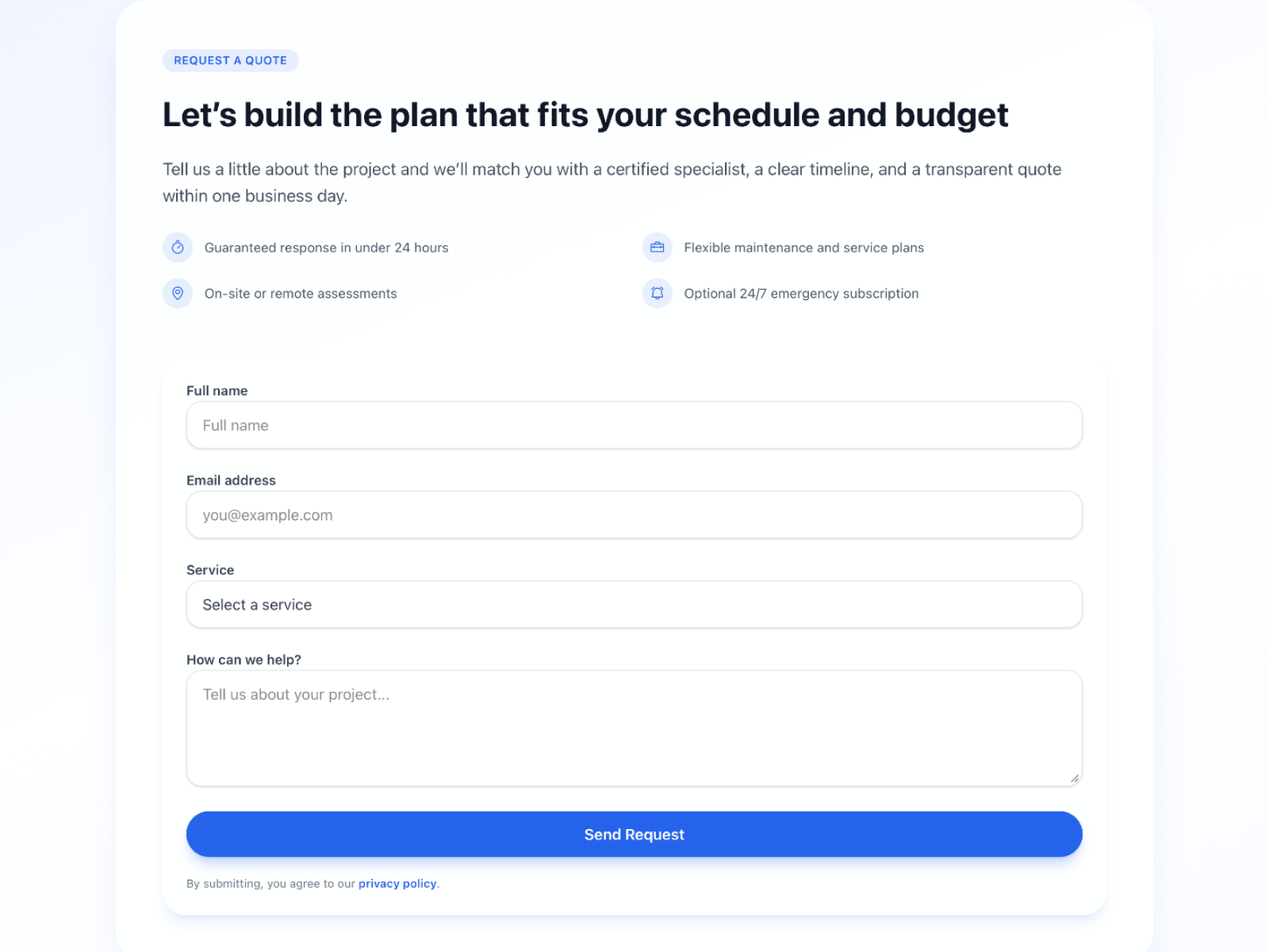 Service Biz template preview 3